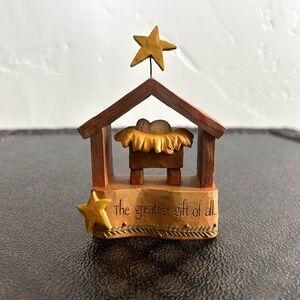 Blossom Buckets Baby Jesus "The Greatest Gift of All" #91217 Resin